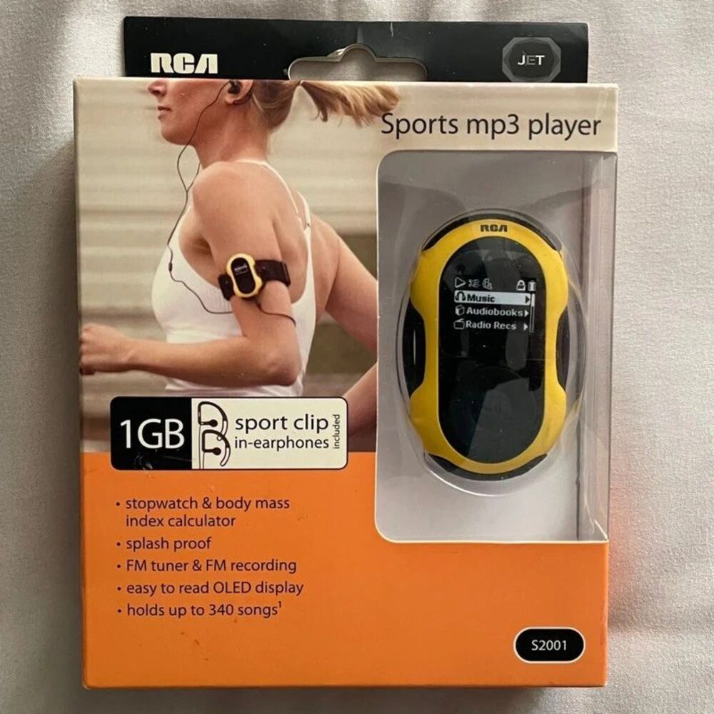 RCA Sports 1GB MP3 Player Model S2001 Fully Sealed